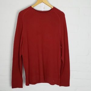 Tommy Bahama Red Crewneck Long Sleeve Tee Size M